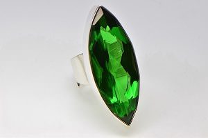 Grüner Obsidian Ring